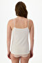 Ecru V-Neck Cotton Undershirt - 2