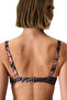 Cesira Pink Beauty Form Zebra Patterned Glitter Bikini Top - 2