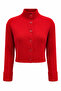 Basic Crop Soft Textured Stand Collar Knitwear Cardigan Aw25Hi0004 - 3