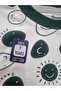 Mini World %100 Cotton Boys' Pajama Set Dark Green Big Smile Patterned O-Neck Soft Textured 2-Piece Set - 5