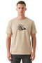 Compass Mountain Printed Outdoor Adventure Themed Oversized Regular Fit Unisex T-Shirt