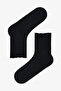 Black and White Ruffle Mesh 2-Piece Socks - 3