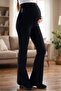 Adjustable Waistband High Waist Flexible Gathering Maternity Leggings - 2
