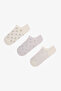 Cute Hearts 3-Pack Sneaker Socks