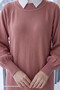 Mina Balloon Sleeve Knitwear Dress - Dusty Rose - 2