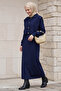 Navy Blue Suit with Bolero Dress - 2
