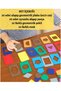 Montessori Wooden Bultak Dr Seguin Geometric Plates Color Shape Matching 40 Pieces Plate 6X10 cm - 7