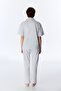 طقم بيجامة منقوشة بأكمام قصيرة من Blue Comfortable Club Gingham - 5