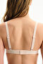 Cream Pink Triangle Bonding Bra - 2
