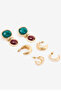 Black Longoria Earring Set - 2