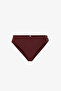 Brown Jasmine Side Mid-Waist Bikini Bottom - 5