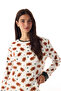Off-White Gingerbread Long-Sleeve Thermal Pajama Set - 2