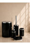 Black Silver Round Bathroom Set 5 Pieces - 2
