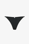 Black Super Low Waist Bikini Bottom