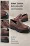 Men's Daily Brown Loafers 100% Genuine Calf Leather Leather Si Comfortable and Durable Sole - 3