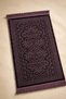 Velvet Pearl Prayer Rug Velvet Soft Textured Premium Prayer Mat 70X110 |   Purple Velvet Prayer Rug - 5