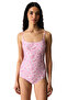 Amira Crispy Floral Patterned Swimsuit