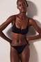 Basic V Black Bikini Top - 4