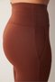 Brown Comfort High Waist Pocket Detailed Ankle Length Leggings - 6