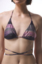 Nixie Striped Buckle Triangle Bikini Top - 6