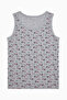 Boy's Floral Patterned Drive to Nature Thick Strap 2-Piece Undershirt - 2