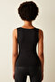 Square Neck Black Top - 5