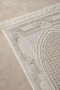 Diamond Prayer Rug Velvet Soft Textured Premium Prayer Mat 70X110 |   Cream Luxury Prayer Rug - 7