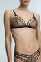 Black Ader Bra - Privee Collection - 4