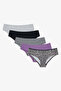 Leopard 5-Piece Multicolor Hipster Panties