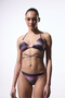 Nixie Striped Buckle Triangle Bikini Top - 3