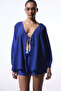 Navy Blue Freya Shorts - 3