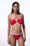 Red Marbella Super Low Rise Bikini Bottom - 5