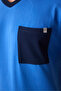 Men's Navy Pocket Navy Blue Pants Pajama Set - 4