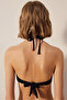 Arlo Strapless Textured and Macrame Black Bikini Top - 2