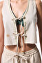 Stone Color Boho Linen Top - 3