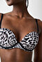 Heart Leopard Black Bra - 2