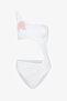 White Pearl Beaded Monokini - 6