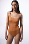 Caramel Lori One Shoulder Swimsuit