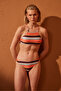 Brisa Striped Halter Bikini Top - 2