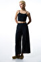 Black Luna Linen Top - 3