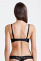 Black Sensation No Underwire Seamless Push Up Bra - 3