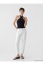 Two Mt Shop Quality Soulife White Denim Straight Mom Fit High Waist Narrow Leg Women's Jean Pants