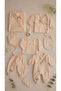 10 Piece 100% Organic Cotton Muslin Newborn Baby Hospital Discharge Set - Gift Baby Girl Bodysuit Set - 2