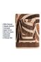 3-Piece Luxury Towel Set, 100% Cotton Jacquard Soft Absorbent Quick-Dry Bath Towel Set, Cherx, Pluma Yarn Dyed 3-Piece Towel Set Caramel - 5