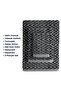 3-Piece Luxury Towel Set, 100% Cotton Jacquard Soft Absorbent Quick-Dry Bath Towel Set, Cherx, Zyon Yarn Dyed 3-Piece Towel Set Anthracite - 5