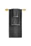 3-Piece Luxury Towel Set, 100% Cotton Jacquard Soft Absorbent Quick-Dry Bath Towel Set, Cherx, Zyon Yarn Dyed 3-Piece Towel Set Anthracite