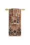 3-Piece Luxury Towel Set, 100% Cotton Jacquard Soft Absorbent Quick-Dry Bath Towel Set, Cherx, Mati̇lda Yarn Dyed 3-Piece Towel Set Caramel