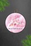Pink Castle - Modern Door Ornament, Children's Wall Ornament, Personalized Room Door Ornament - 6