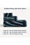 3-Piece Luxury Towel Set, 100% Cotton Jacquard Soft Absorbent Quick-Dry Bath Towel Set, Cherx, Pluma Yarn Dyed 3-Piece Towel Set Petrol - 2