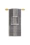 3-Piece Luxury Towel Set, 100% Cotton Jacquard Soft Absorbent Quick-Dry Bath Towel Set, Cherx, Zyon Yarn Dyed 3-Piece Towel Set Stone